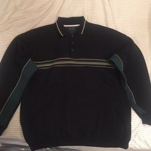 C&B Sport collared sweater w/front pockets